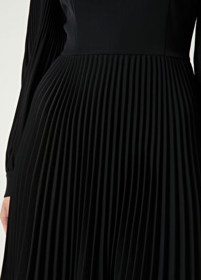 Beymen Club Siyah Pileli Mini Elbise - 5