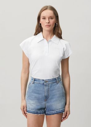Msgm White Polo T-Shirt - 3