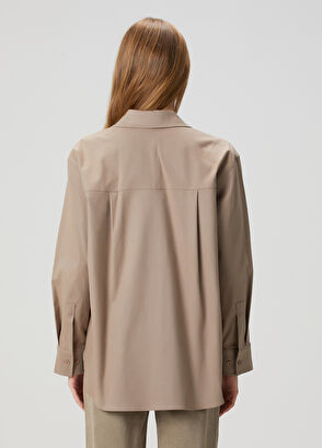 Beymen Club Açık Kahverengi Dış Gömlek - 6