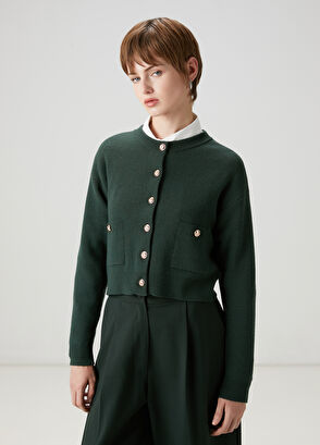 Beymen Club Green Wool Knit Cardigan - 4