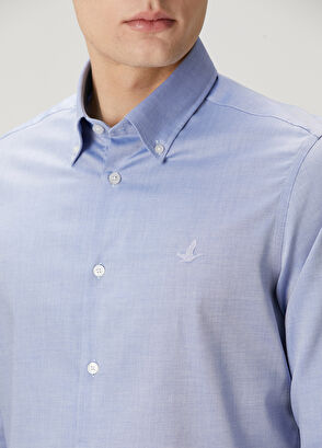 Beymen Club Comfort Fit Sax Shirt - 5