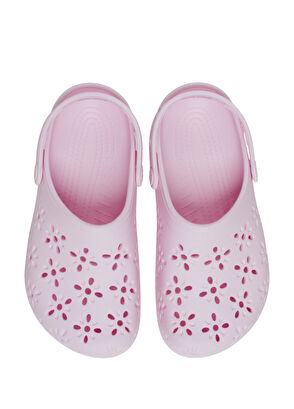 Crocs Classic Floral Cut Out Pembe Kadın Terlik - 3