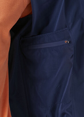 Lacivert Bomber Mont - Görsel 7