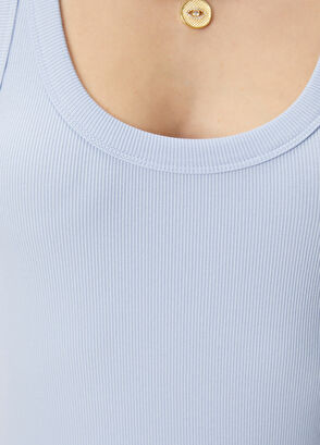 Beymen Club Blue Logo Crop Top - 5