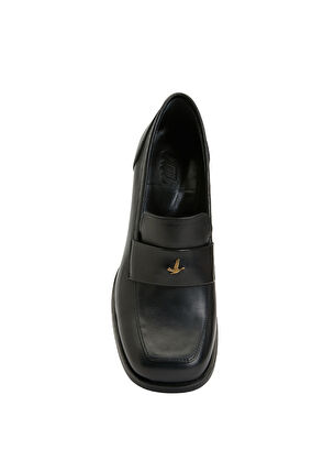 Beymen Club Siyah Deri Topuklu Ayakkabı - 9