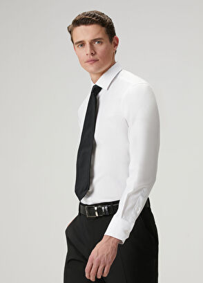 Beymen Club Comfort Fit White Classic Non-Iron Oxford Shirt - 9