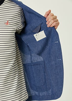 Beymen Club LMSTR Indigo Keten Ceket - 7