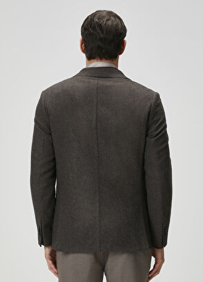 Beymen Club Kahverengi Yün Kaşe Ceket - 5