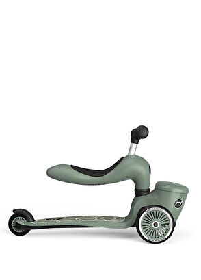 Scoot And Ride Highwaykick 1 Green Lines Lifestyle Child Scooter with Seat - 8