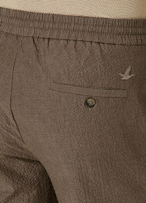 Beymen Club Mink Seersucker Textured Shorts - 5