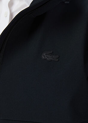 Siyah Baskılı Kapüşonlu Regular Fit Kadın Yağmurluk - Görsel 8