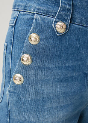 Beymen Club Mavi Flared Jean Pantolon - 5