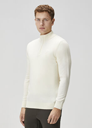 Beymen Club Off-White Cashmere Blend Wool Sweater - 4