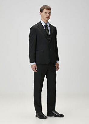 Drop 4 Siyah Yün Takım Elbise - Görsel 7