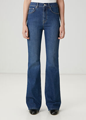 Beymen Club Mavi Taşlı Slouchy Jean Pantolon - 5