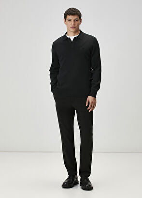 Beymen Club Black Polo Wool Sweater - 3