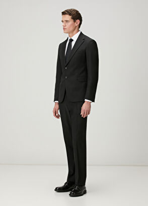 Beymen Club Siyah Yün Karışımlı Takım Elbise - 4