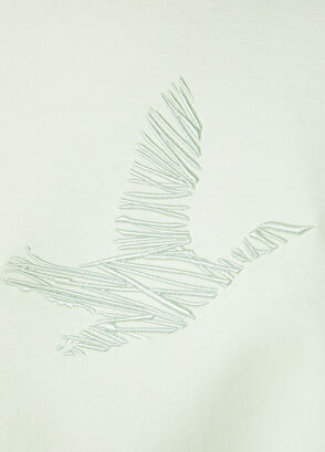 Beymen Club Green Scribble Bird Embroidered Oversized Sweatshirt - 5