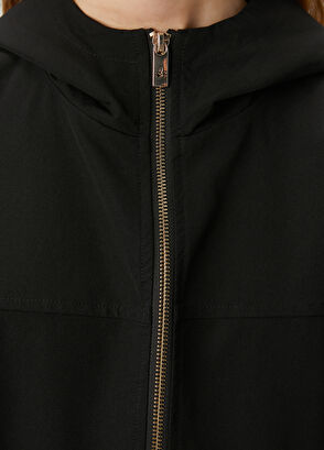 Beymen Club Siyah Kapüşonlu Mont - 6