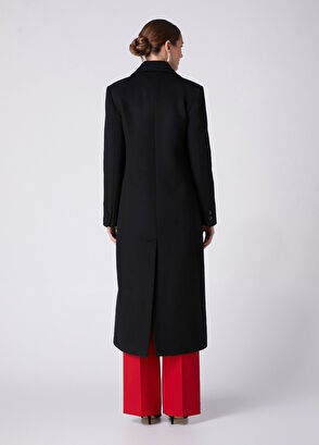 Beymen Club Siyah Yün Fitted Palto - 6