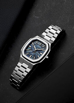 Maen Manhattan 37 IFL.02 Silver Steel Men's Wristwatch - 3