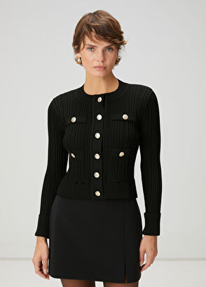 Black Knit Jacket Beymen Club Black Knit Jacket - 4