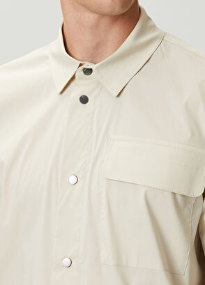 Beymen Club Beige Pockets Short Sleeve Oversize Shirt - 6