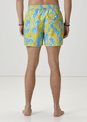 Beymen Club Yeşil Baskılı Mayo Şort - 4