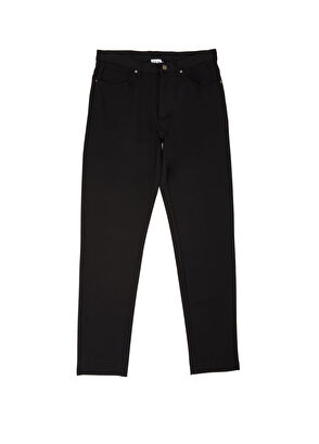 Beymen Club Regular Fit Black 5 Pocket Knitted Sports Pants - 5