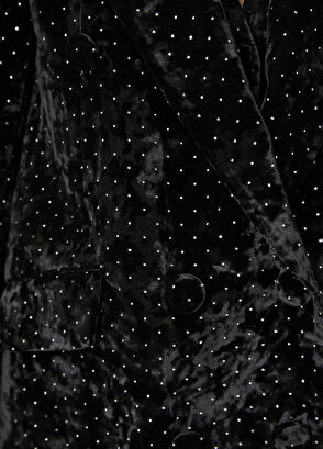 Beymen Club Siyah Taşlı Kadife Abiye Ceket - 8