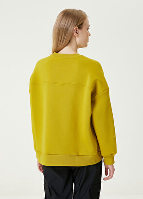 Beymen Club Sarı Bisiklet Yaka Nakışlı Sweatshirt - 5