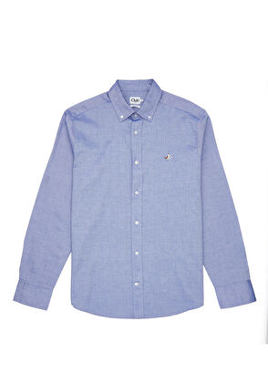 Beymen Club Comfort Fit Indigo Oxford Gömlek - 9