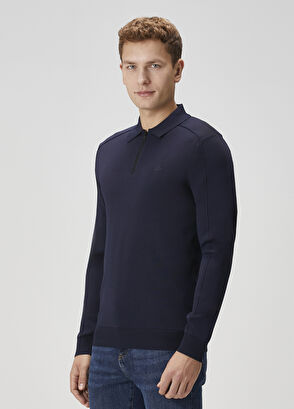 Beymen Club Navy Blue Polo Sweater - 4