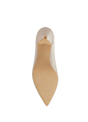 Beymen Club Bej Deri Topuklu Ayakkabı - 5