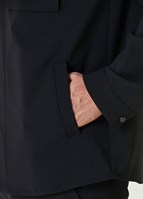 Beymen Club Lacivert Gofre Dokulu Ceket - 7