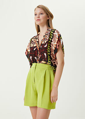 Beymen Club Kelebek Yaka Etnik Desenli Kolsuz Gömlek - 3