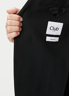 Beymen Club Black Large Diagonal Textured Jacket - 8