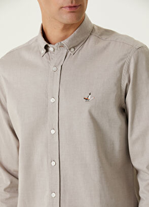 Comfort Fit Vizon Oxford Gömlek Beymen Club Comfort Fit Vizon Oxford Gömlek - 6