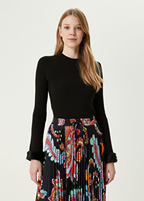 Beymen Club Siyah Tüy Detaylı Kazak - 3