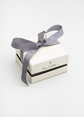 So Chic Polar Star 18K White Gold Plated Silver Charm Women's Necklace - 7