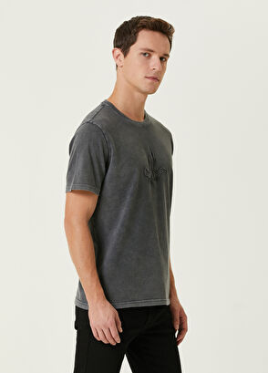 Beymen Club Antrasit Sargı Kaz Nakışlı T-shirt - 4