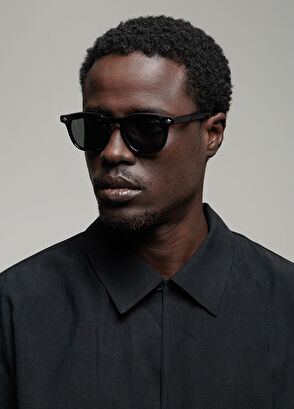 Senior Siyah Asetat Unisex Güneş Gözlüğü - Görsel 4