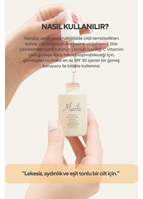 Mar'le C Vitamini Canlandırıcı ve Aydınlatıcı Cilt Serumu 30 ml - 5