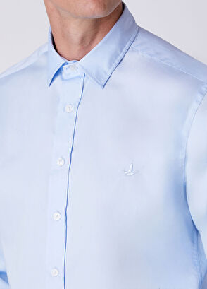 Beymen Club Comfort Fit Light Blue Poplin Shirt - 6