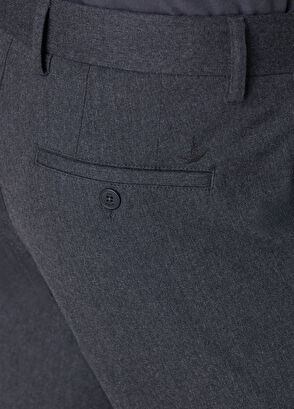 Beymen Club Regular Fit Antrasit Flanel Pantolon - 6