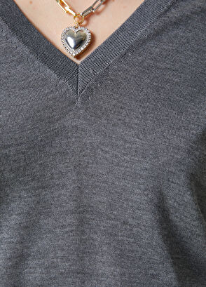Beymen Club Gray Wool Sweater - 6