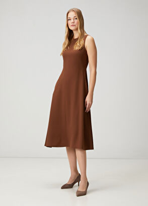 Beymen Club Brown Midi Dress - 3