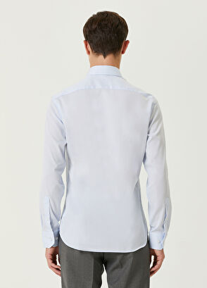 Beymen Club Slim Fit Açık Mavi Normal Yaka Gömlek - 4