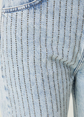 Beymen Club Mom Fit Mavi Hotfix Jean Pantolon - 4