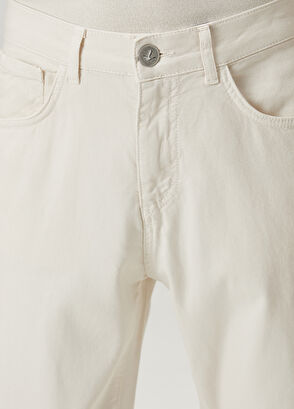 Beymen Club Slim Fit Kırık Beyaz Spor Pantolon - 4